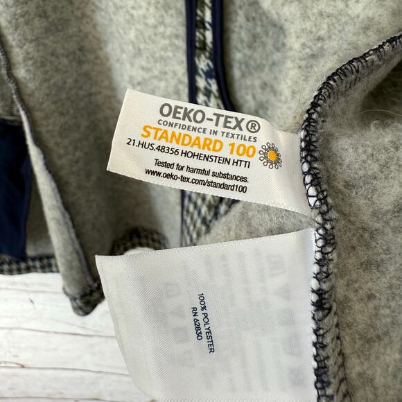 Lands' End Women's Houndstooth Fleece Blazer Jacket Size 2X - Picture 8 of 16